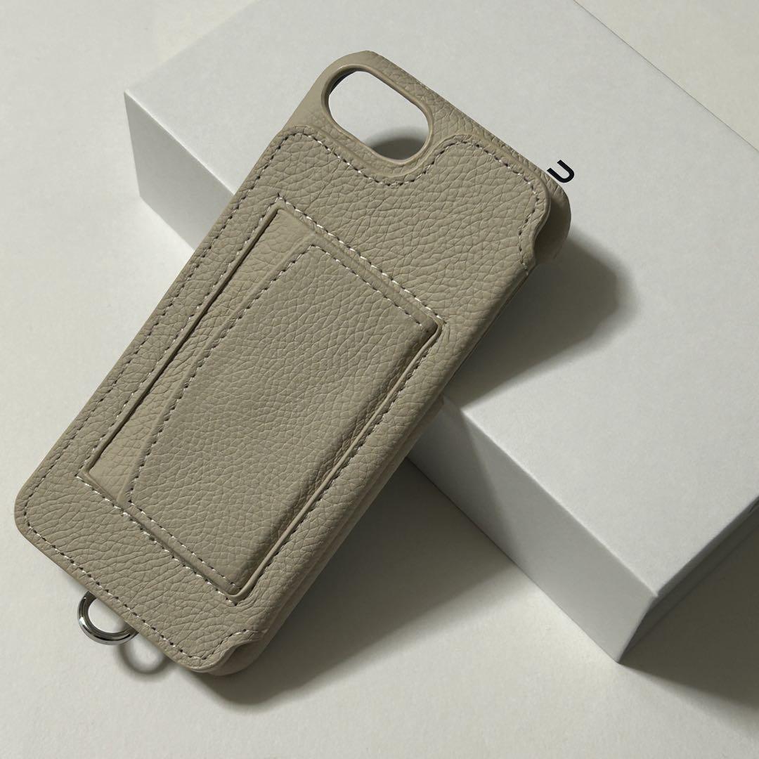 新品未使用】デミュウDEMIU スマホケース ベージュ iPhoneSE