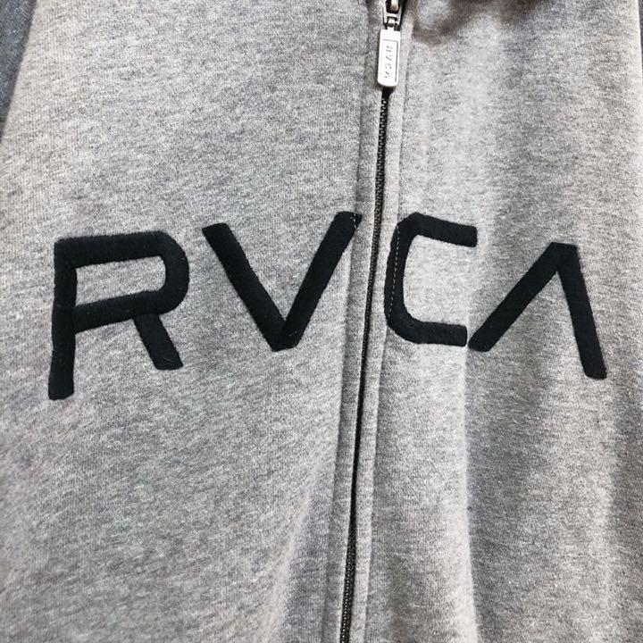 ※専用です。RVCA ルーカ 刺繍ロゴ フルジップ パーカー バッグロゴ M