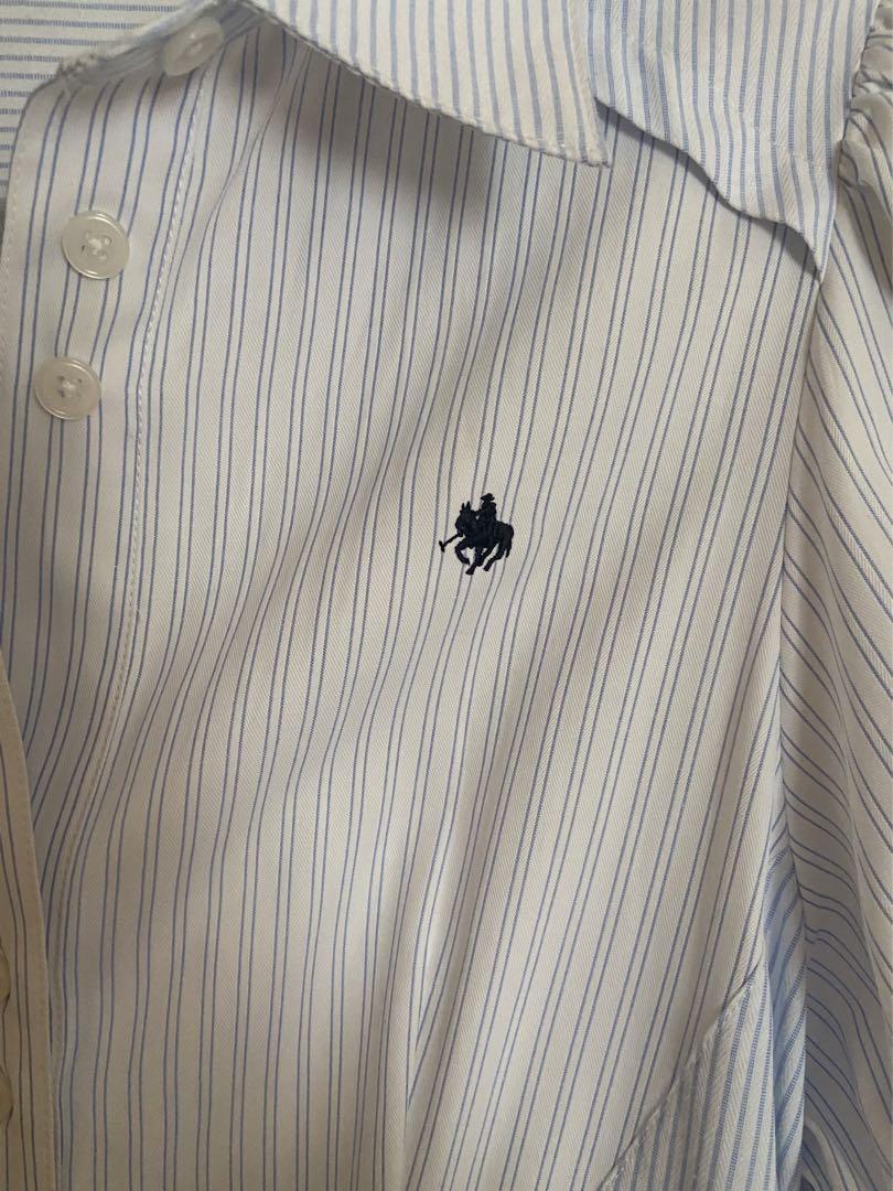 POLO BCS コラボ】ヘムレイヤードシャツワンピース dazzlin