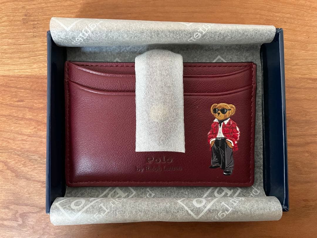 Polo by Ralph Lauren バーガンディ カードケース