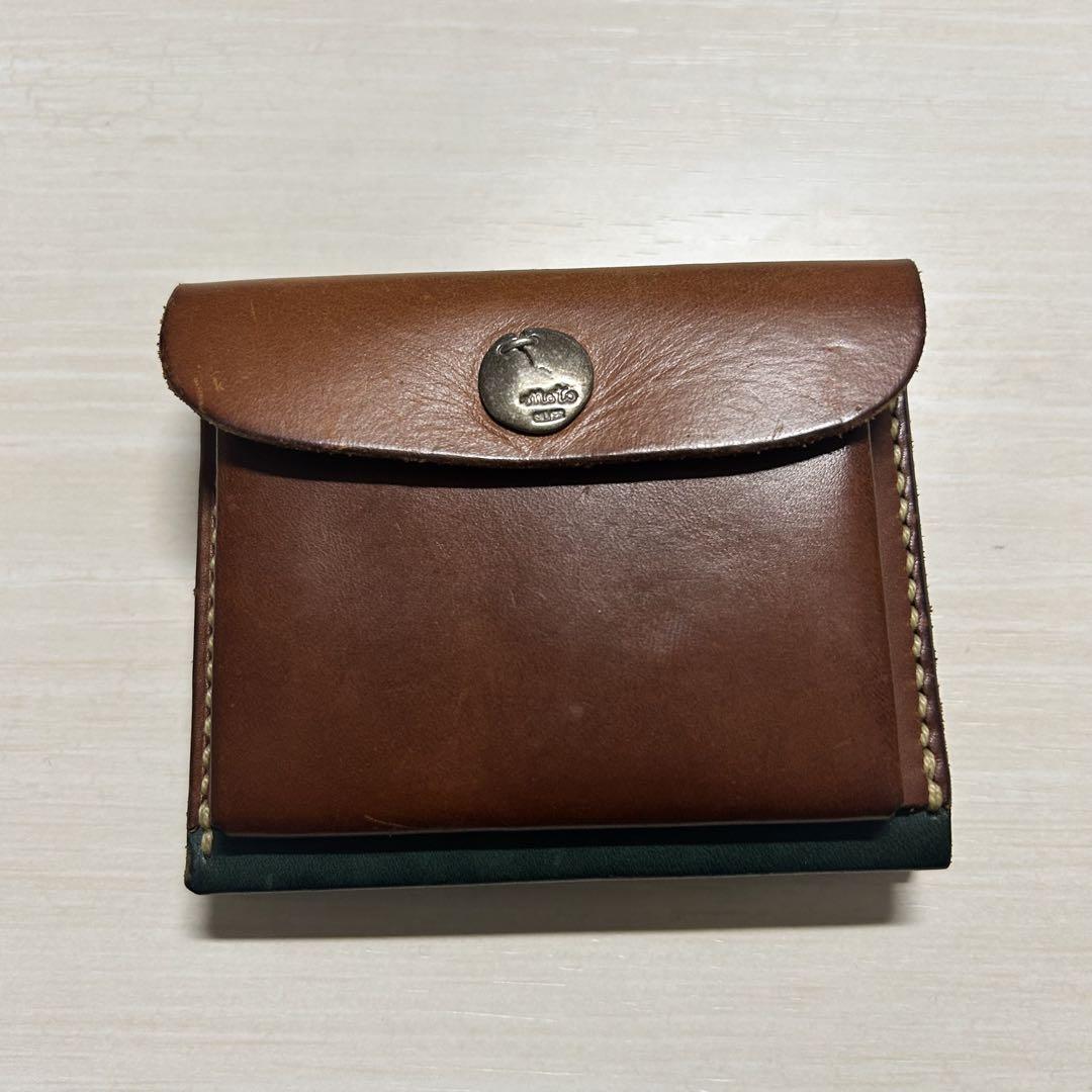 motoleather ミニウォレット　ブルー