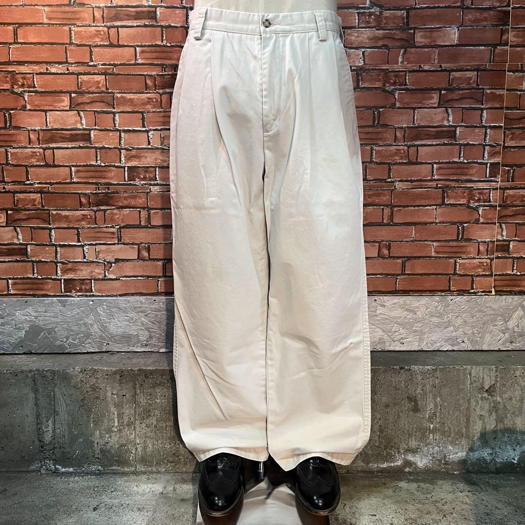 USA古着 Dickies 00s カーゴチノパン ワイドストレート アメカジ