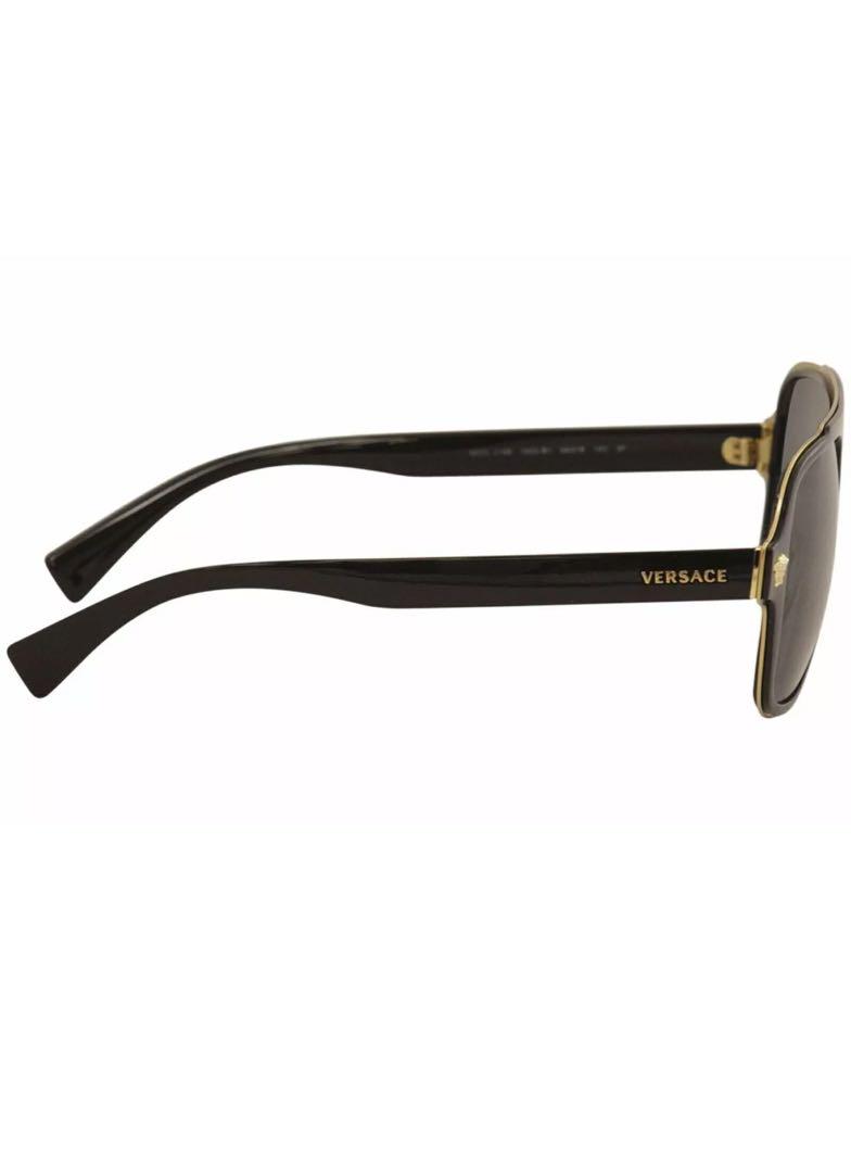 VERSACE ブラック スクエアサングラス