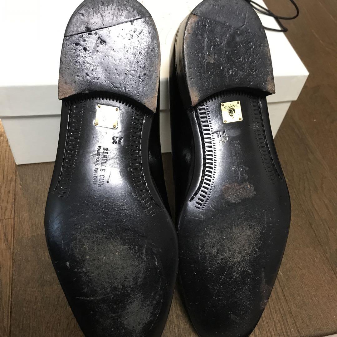 【最安値に挑戦】 LANVIN 1/2 7 黒 メンズ礼装用シューズ 靴