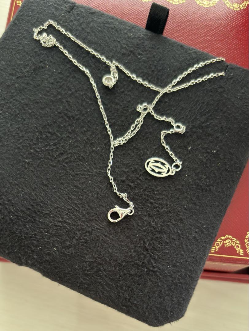 【最終値下げ】Cartier ネックレス ダムール　SM 18Kホワイトゴールド