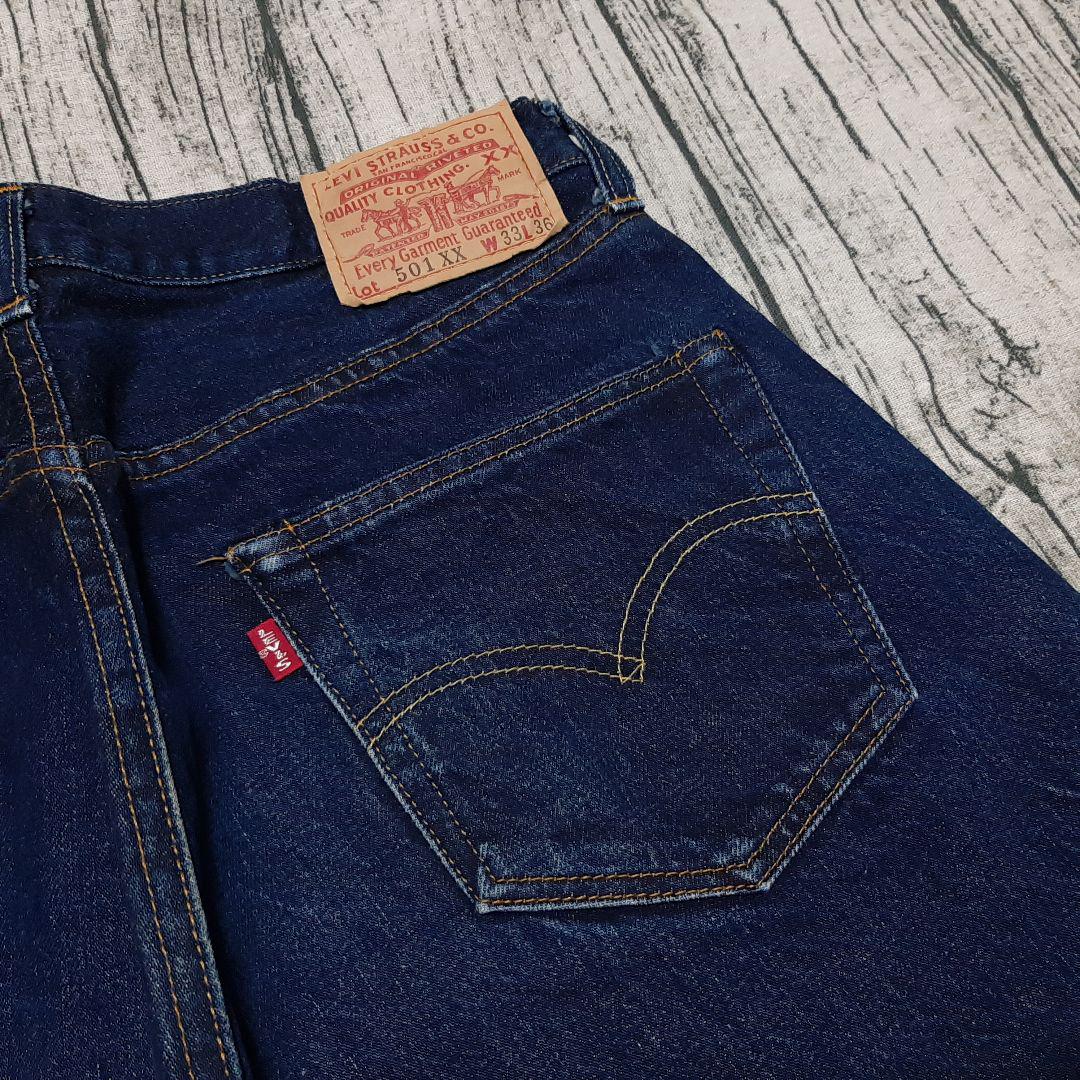 501XX バレンシア 1955年モデル リーバイス W31 真っ紺！ W31 バレンシア製 LEVI'S 501XX 1955 濃紺 真紺 00s - メルカリ