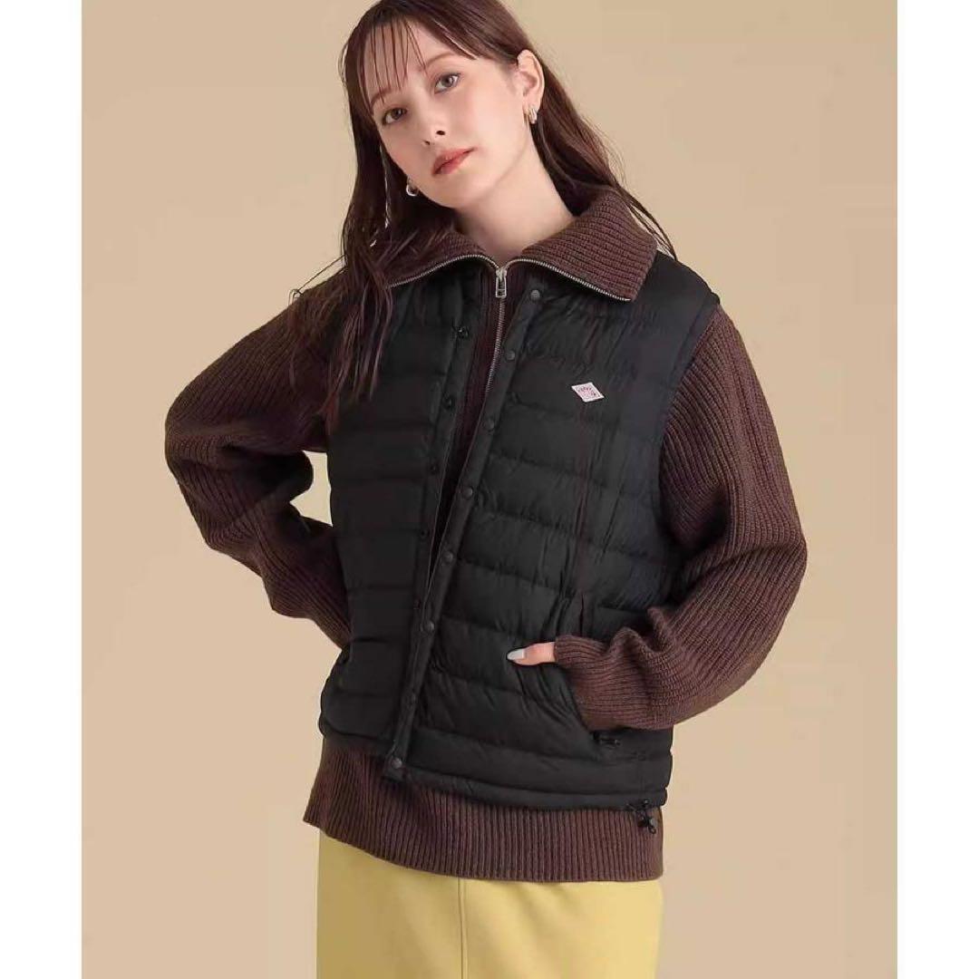 ダントン インナーダウンクルーネックベストM・DANTON