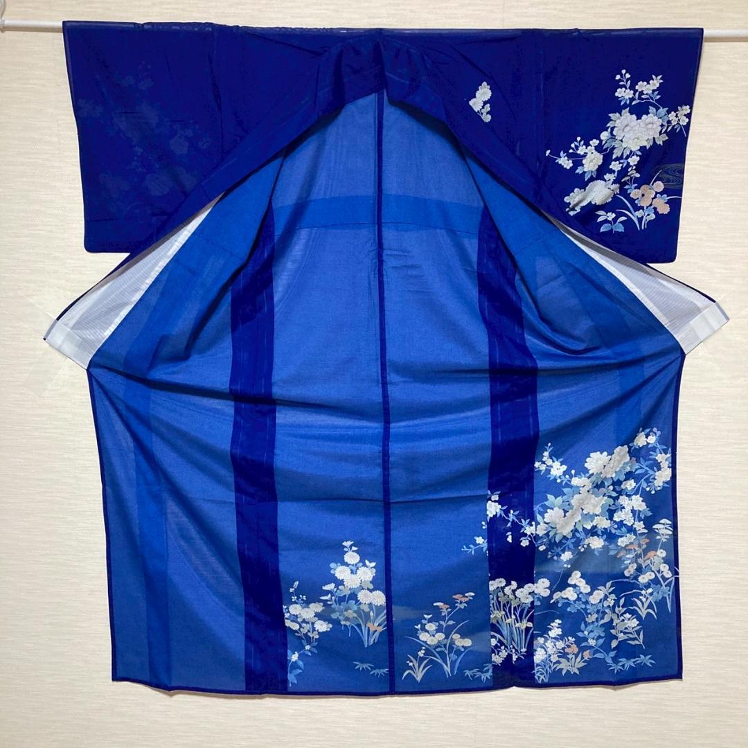 専用 KA1645 絽 付下げ訪問着 身丈158cm 洗える着物 夏着物 化繊