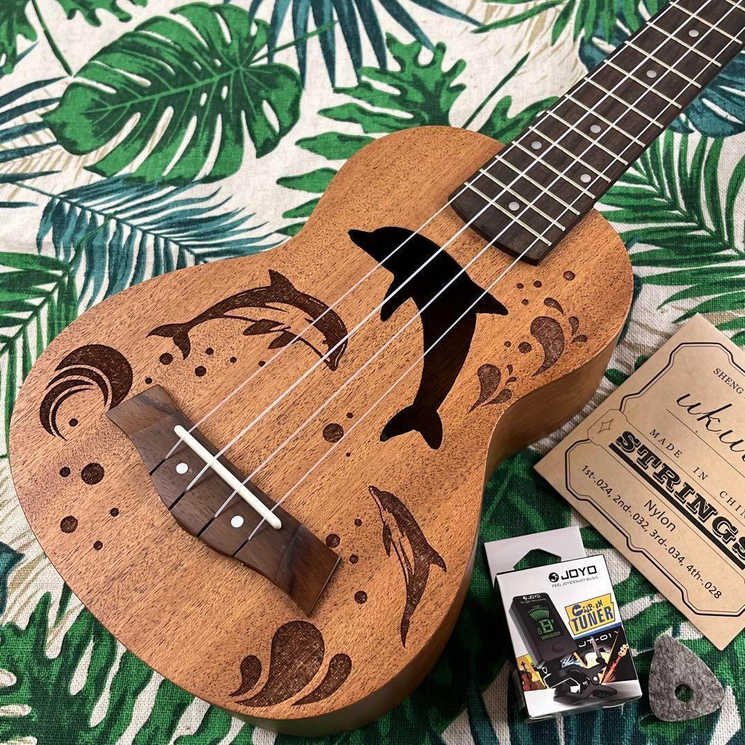 【music ukulele】ドルフィン・エレキソプラノウクレレ【UK専門店】 music ukulele】ドルフィン・エレキソプラノウクレレ【UK専門店