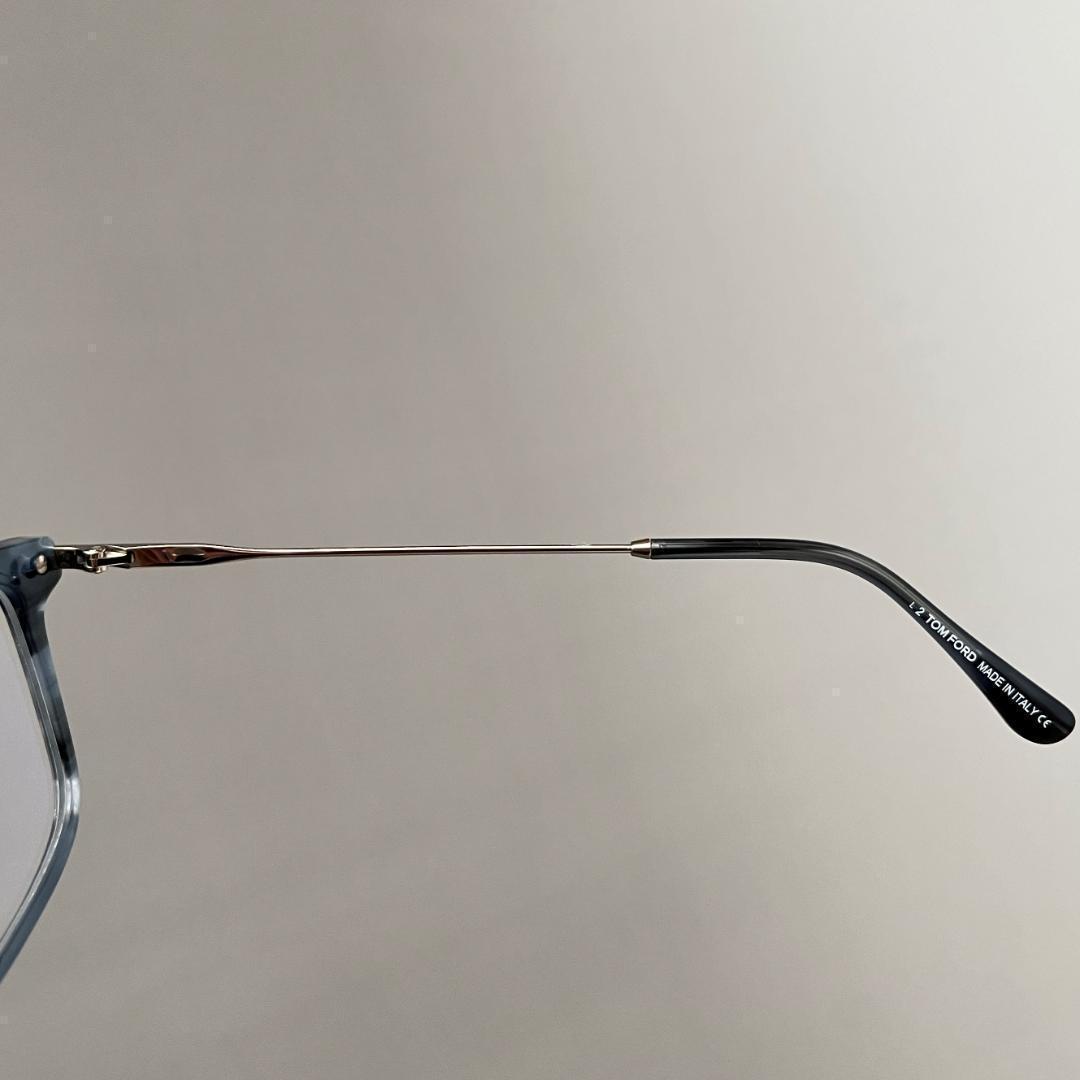 トムフォード メガネ アジアンフィット ウェリントン グラデーション ブルー 青