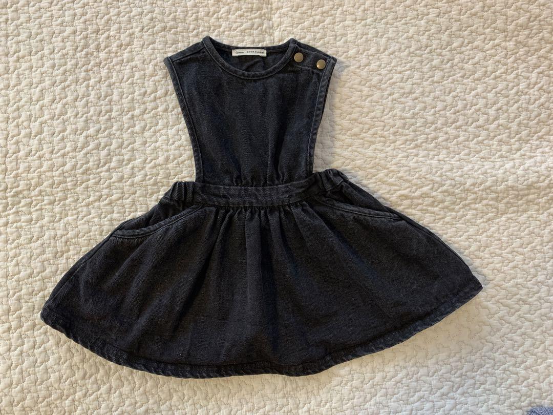 Soor Ploom Tippi Pinafore Black Denim