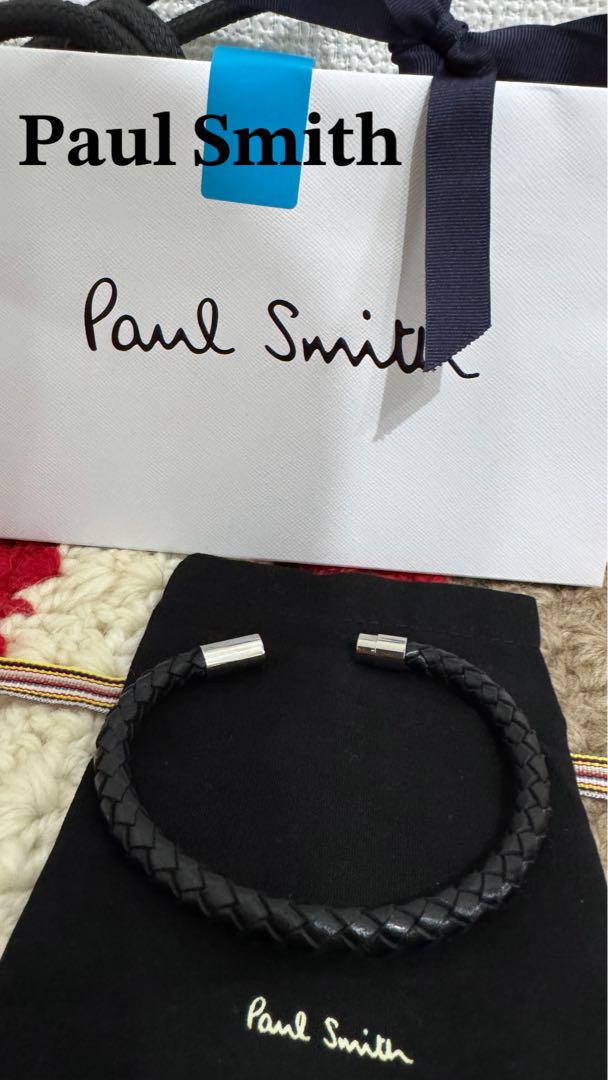 【関税込み】Paul Smith ブラック ブレイドレザー ブレスレット Paul Smith ブラックレザー ブレスレット - メルカリ