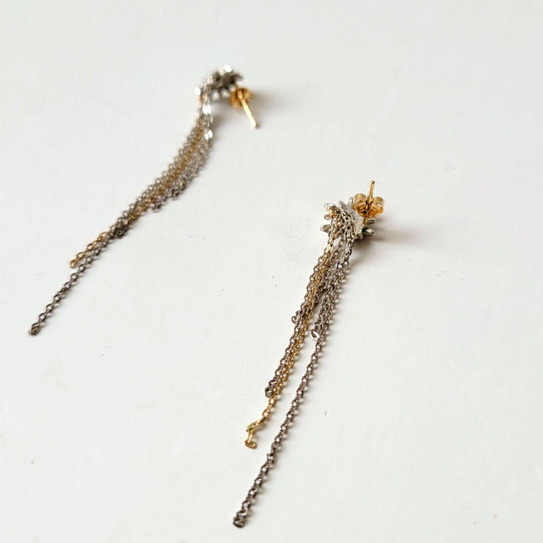 KAORU　カオル　 星モチーフ ロングチェーンピアス