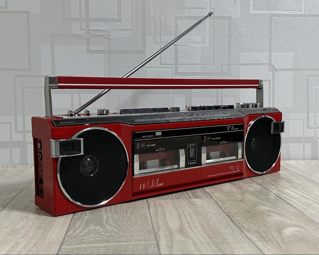 【動作品希少】SANYO ラジカセMR-WU4MKII ヴィンテージラジオ