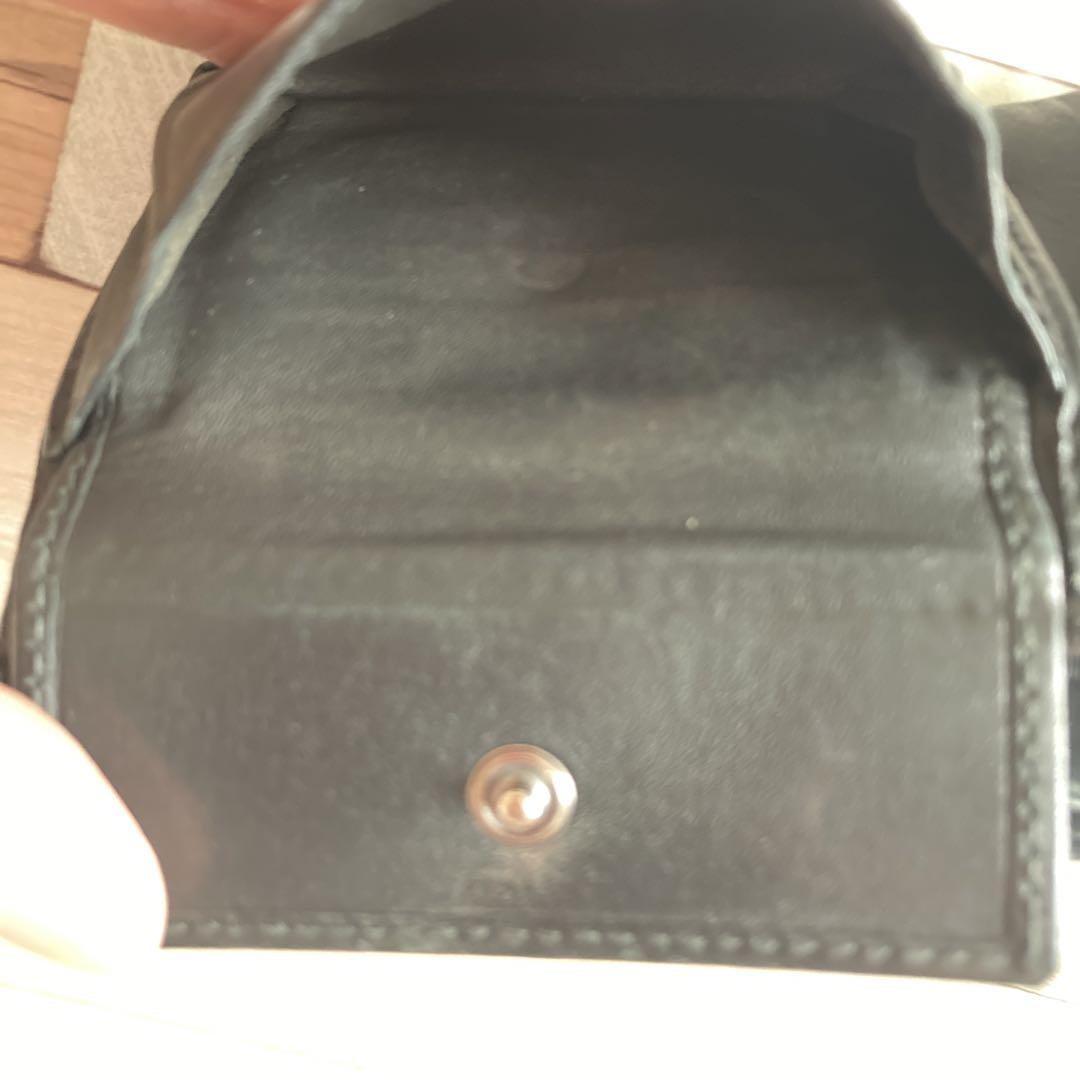 GUCCI 【正規品】ブラック GGパターン 二つ折り財布
