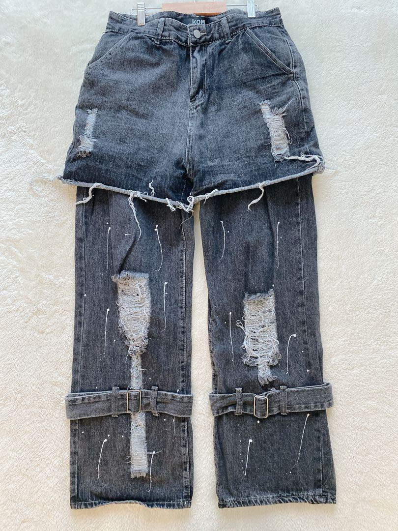 パンツ MELT THE LADY slope strap short pants melt the lady slope strap short pants