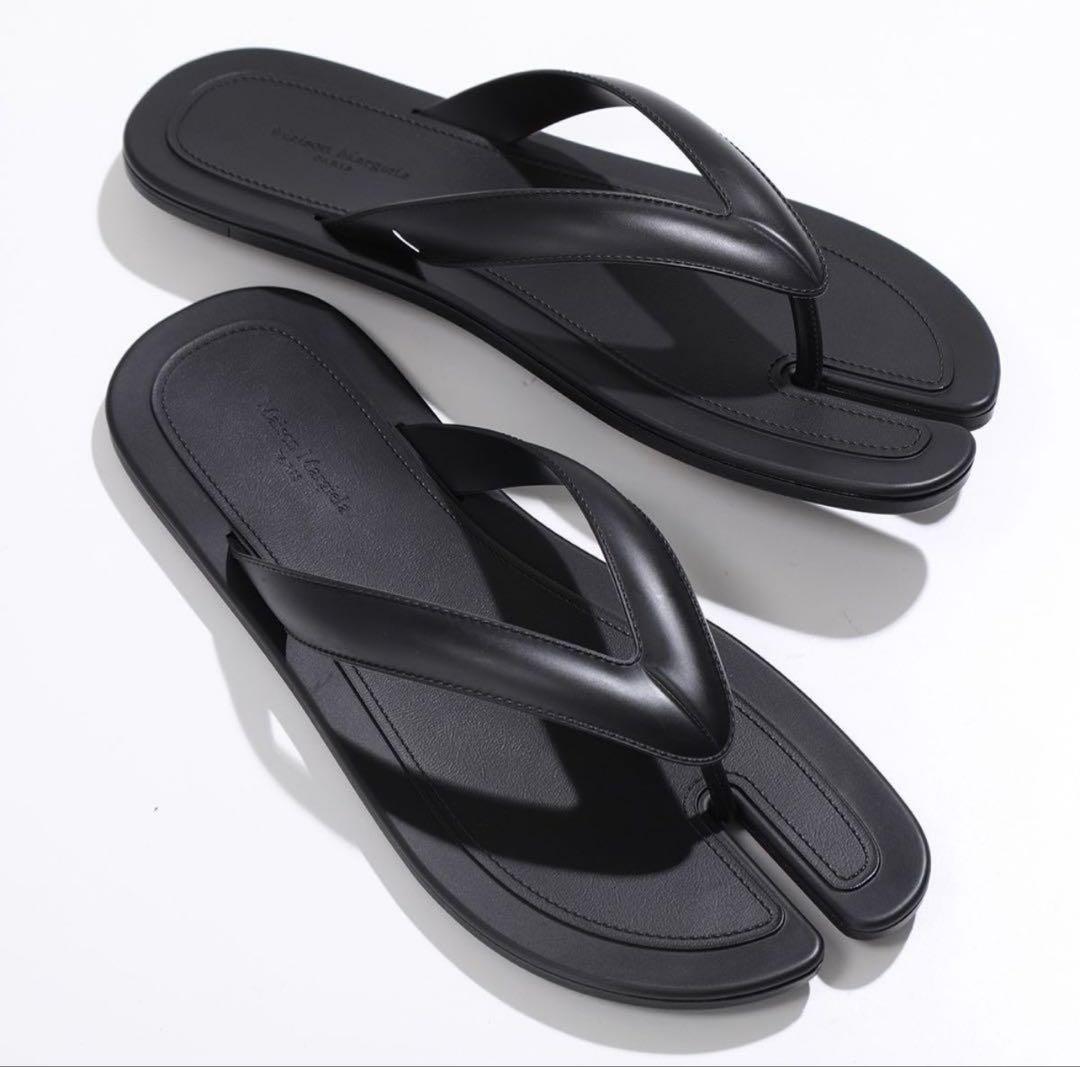 Maison Margiela ブラック トングサンダル