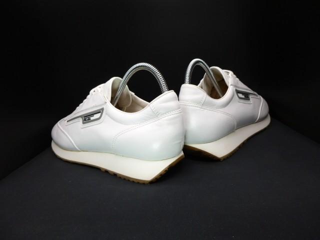 VIP価格☆PRADA ダウンタウン レザースニーカー ◇PRADA◇ダウンタウン/レザー/スニーカー/シューズ/27.5㎝/極美
