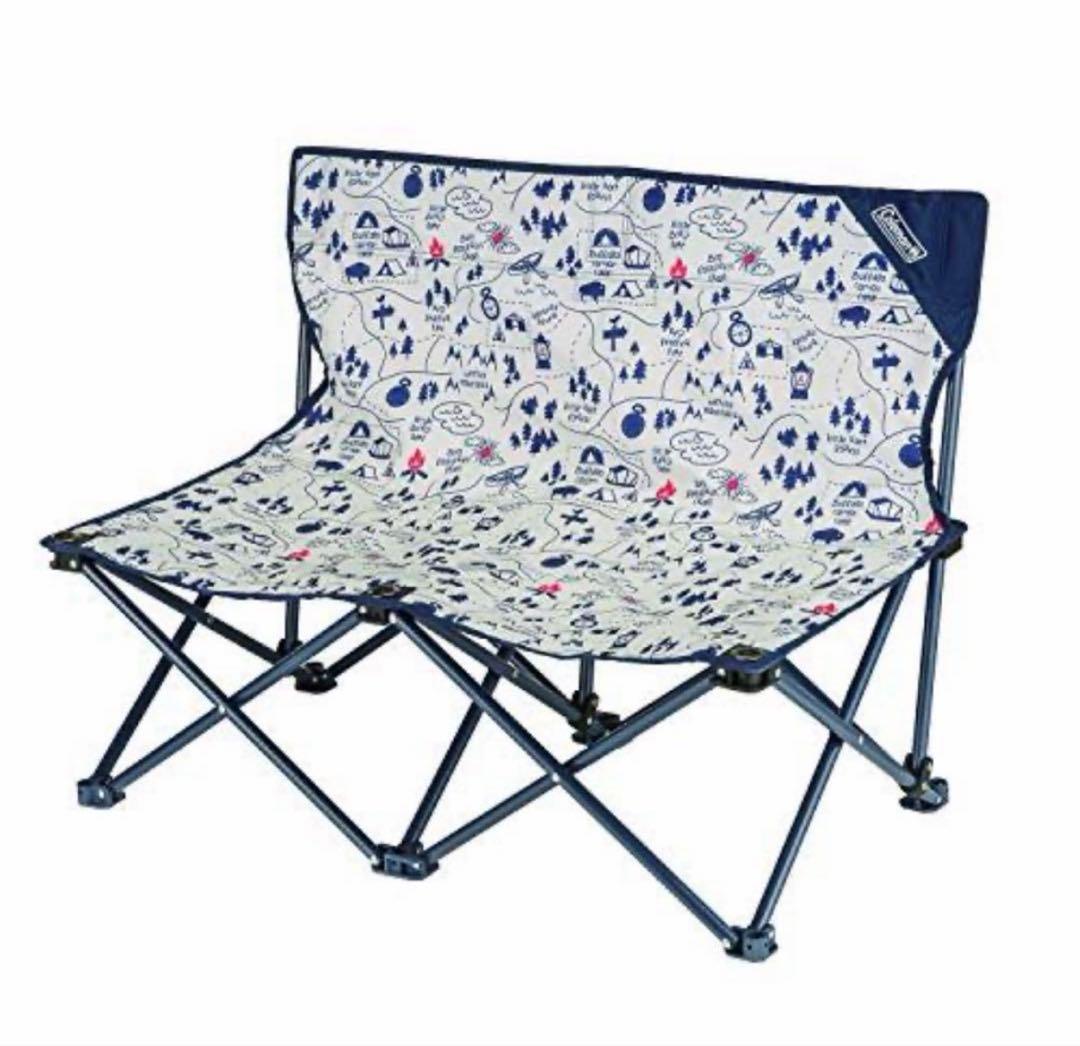 コールマン Coleman ファンチェア ダブル キャンプマップ　廃盤品　レア