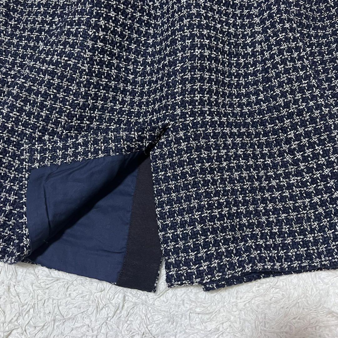 【未使用タグ付き】 タラジャーモン コート フランス製38 ネイビー 紺