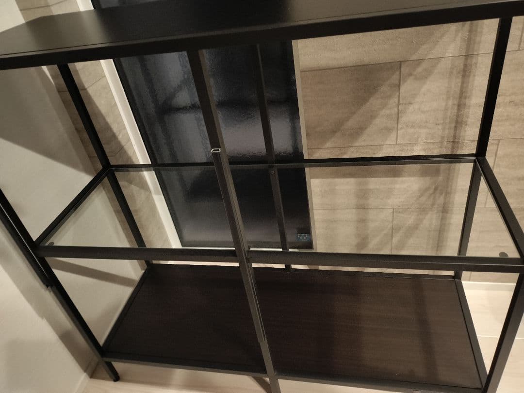 ホワイト 薔薇 ローズ バラ アイアン シェルフ 棚 ラック 鉄 三段