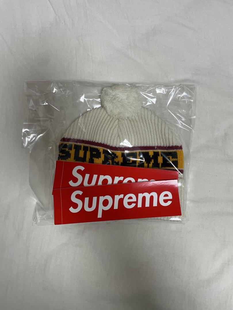 帽子 Supreme 2024 F/W Big Stripe Beanie White