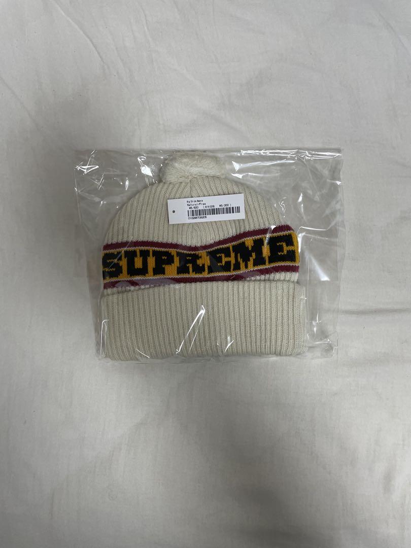 帽子 Supreme 2024 F/W Big Stripe Beanie White