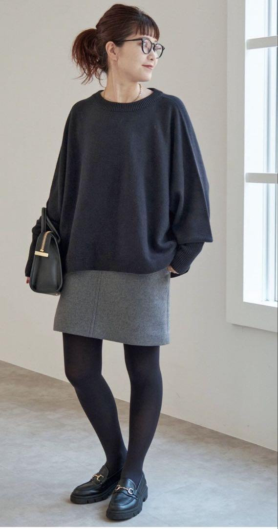 spick&span メルトンAラインミニスカート