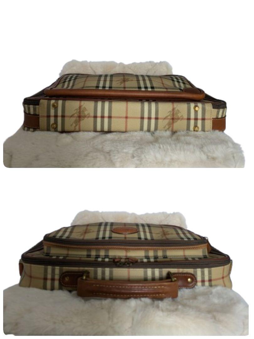 BURBERRY バーバリー ノバチェック  PVC レザー ビジネス バッグ