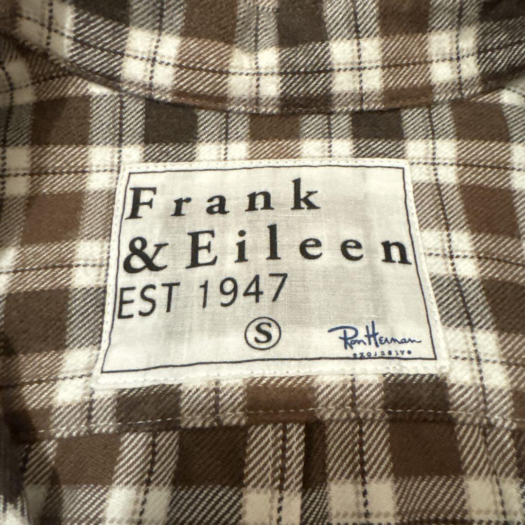 極美品 Frank&Eileen×ロンハーマン PAUL ネルシャツ ブラウン