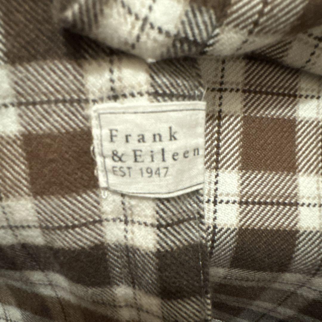 極美品 Frank&Eileen×ロンハーマン PAUL ネルシャツ ブラウン
