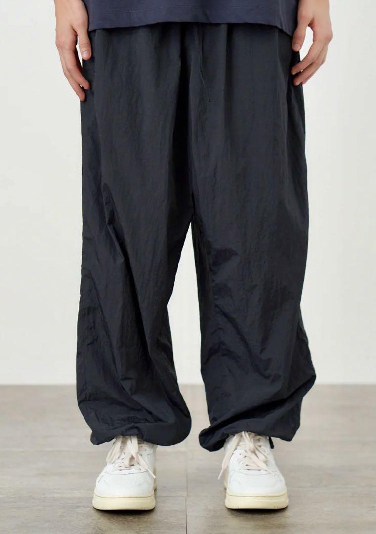 <新品未使用>ATON / HAND DYED NYLON OVER PANTS