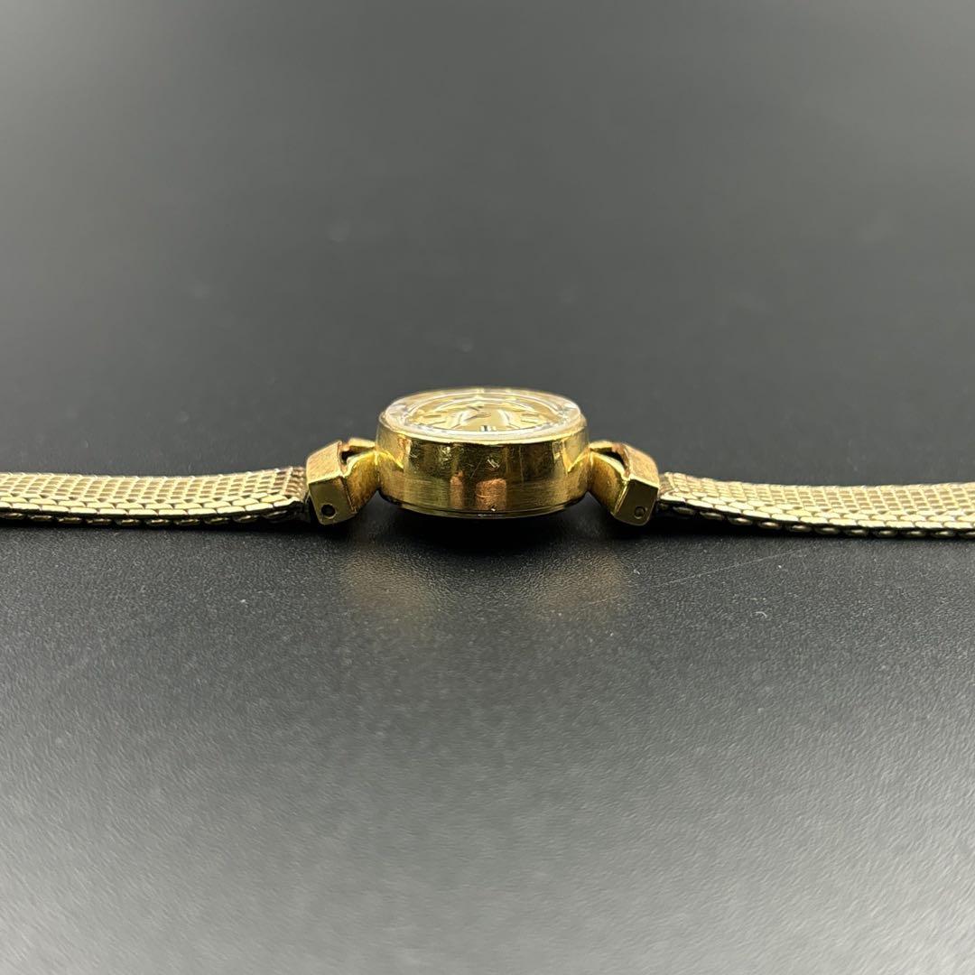 OMEGA / オメガ 18K レディース 手巻き カットガラス 750 金無垢