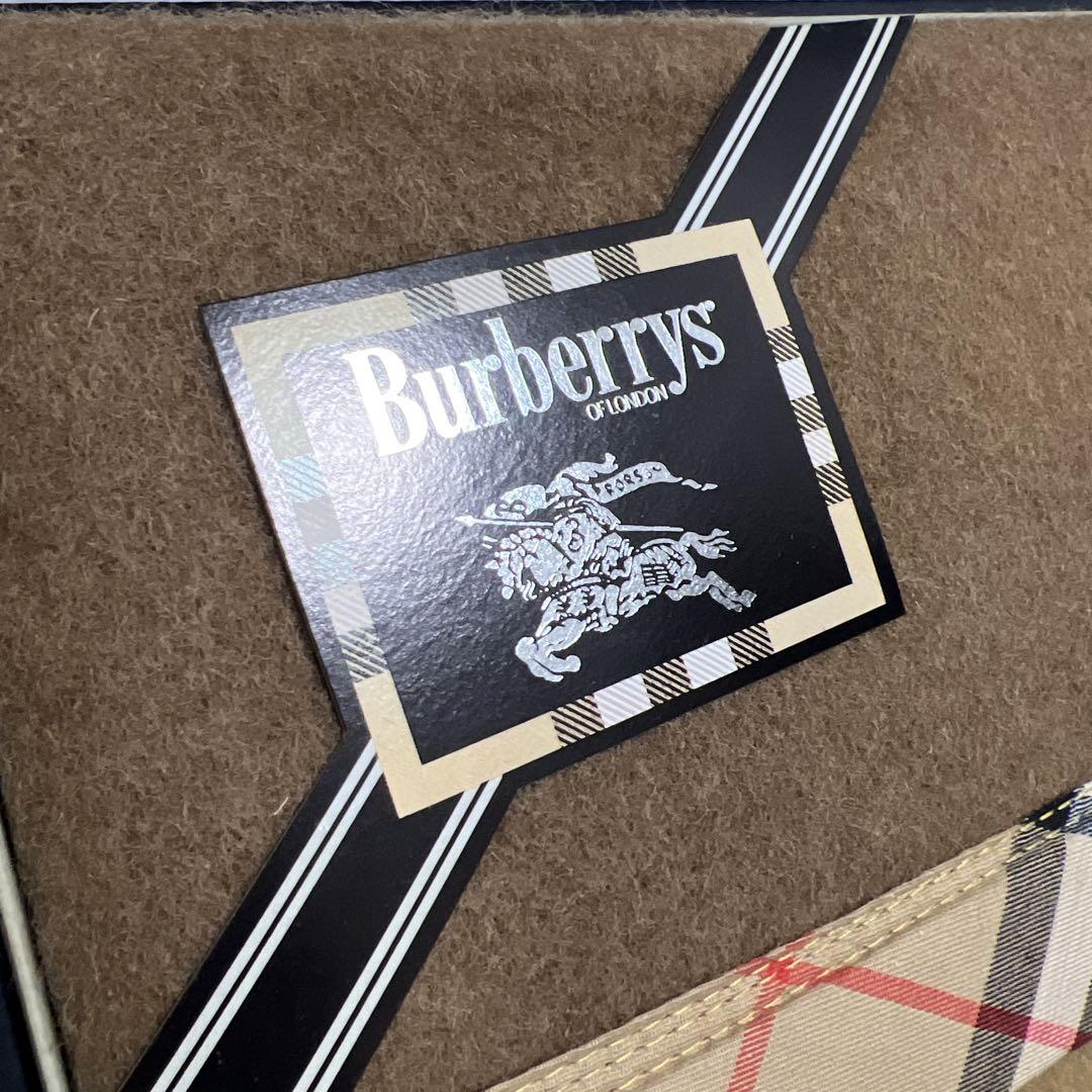 新品未使用　バーバリー Burberrys 純毛毛布　トラディション　西川産業