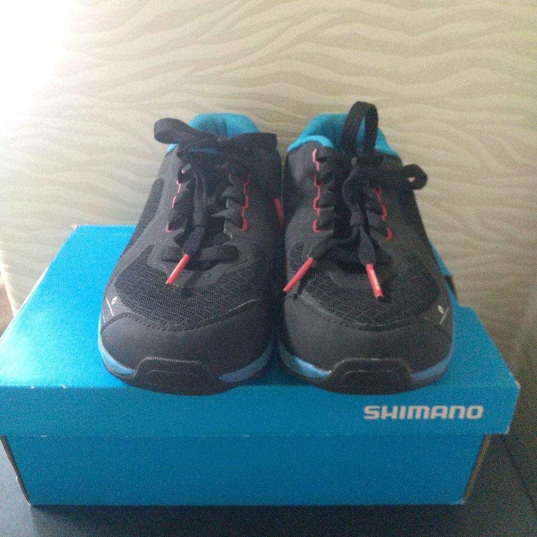 SHIMANO RP4 サイクリングシューズ 40 ブラック/オレンジ/レッド
