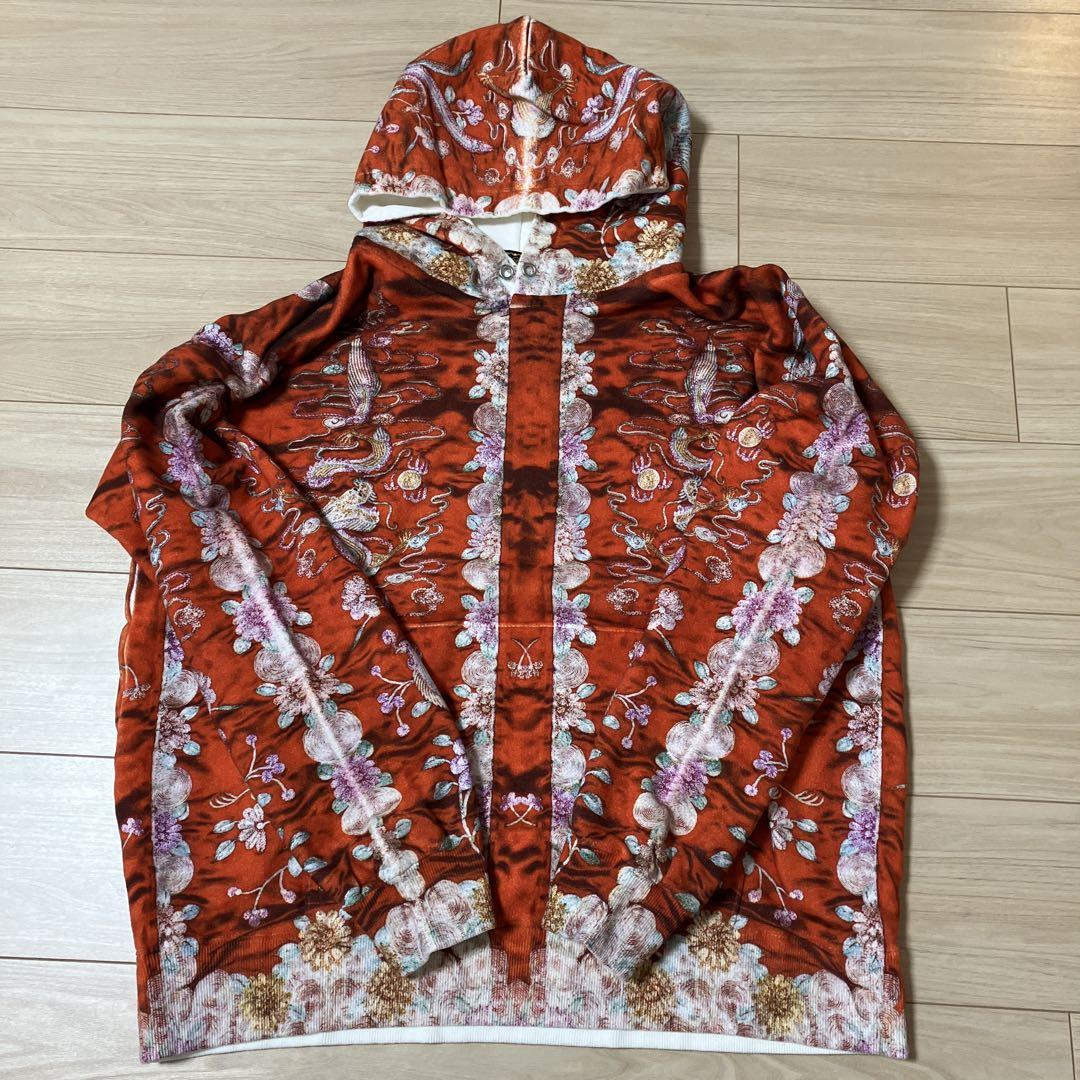 あちゃちゅむ　刺繍ptBIGパーカー　お花
