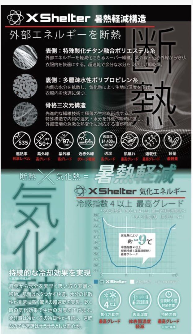 ワークマン エックスシェルター 暑熱フーディー レイクグリーン Sサイズ