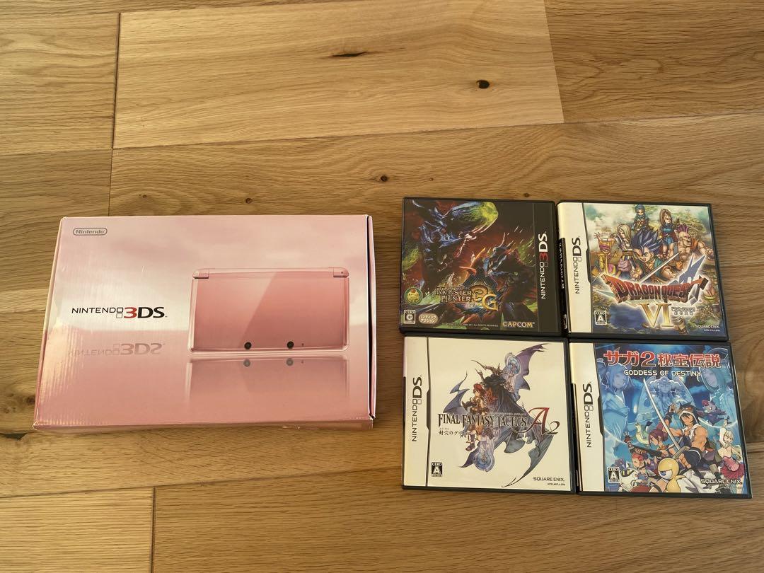 ニンテンドー3DS ミスティピンク 美品 ソフト4本付き