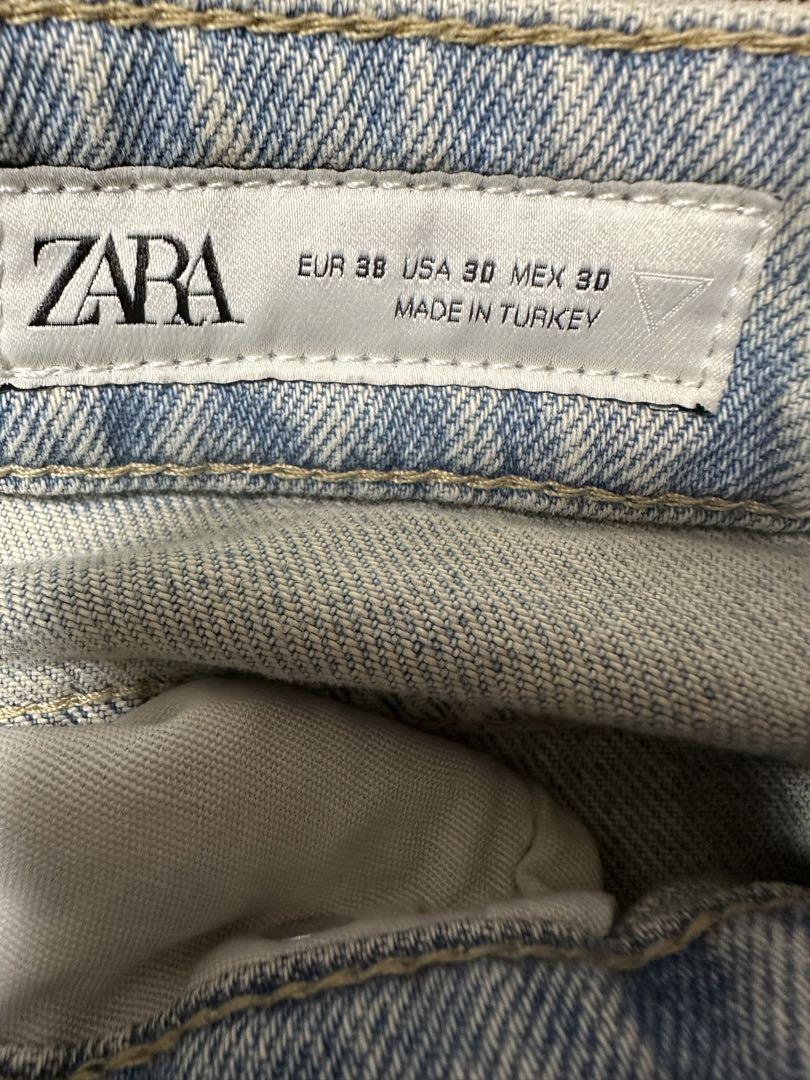 ZARA オーバーダイ バギー デニム パンツ