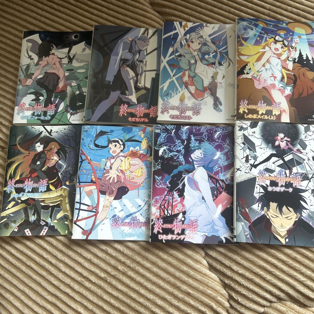 物語シリーズ DVD+Blu-Ray 全巻セット OVA 猫物語, 黒, 白, 傾