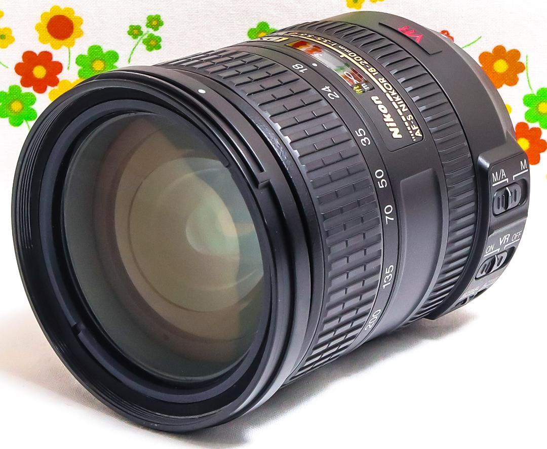 クラシック 美品 18-200㎜☆近距離から望遠まで DX AF-S Nikon ニコン レンズ(ズーム)