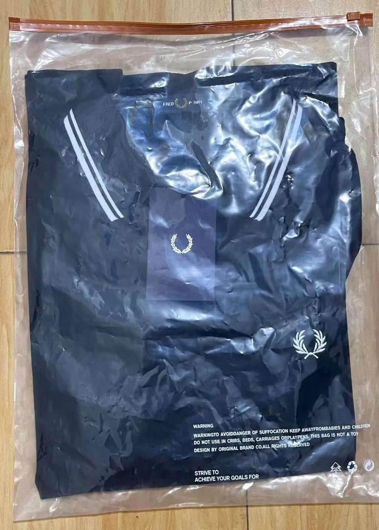 FRED PERRY フレッドペリー　黒　長袖ポロシャツ Lサイズ rf