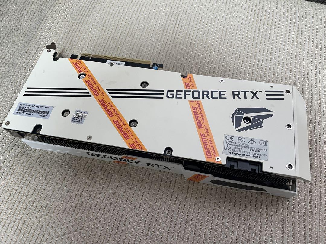グラフィックボード・グラボ・ビデオカード iGame GeForce RTX 3070 Ultra W OC