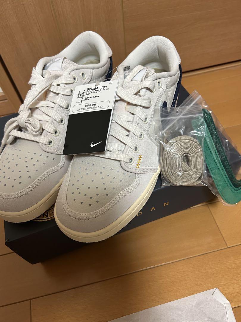 靴 UNIONNike Air Jordan 1LowKO Sail Leather