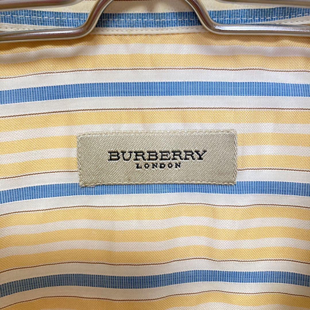 ★ BURBERRY LONDON★ 美品 ストライプシャツ  XL コットン