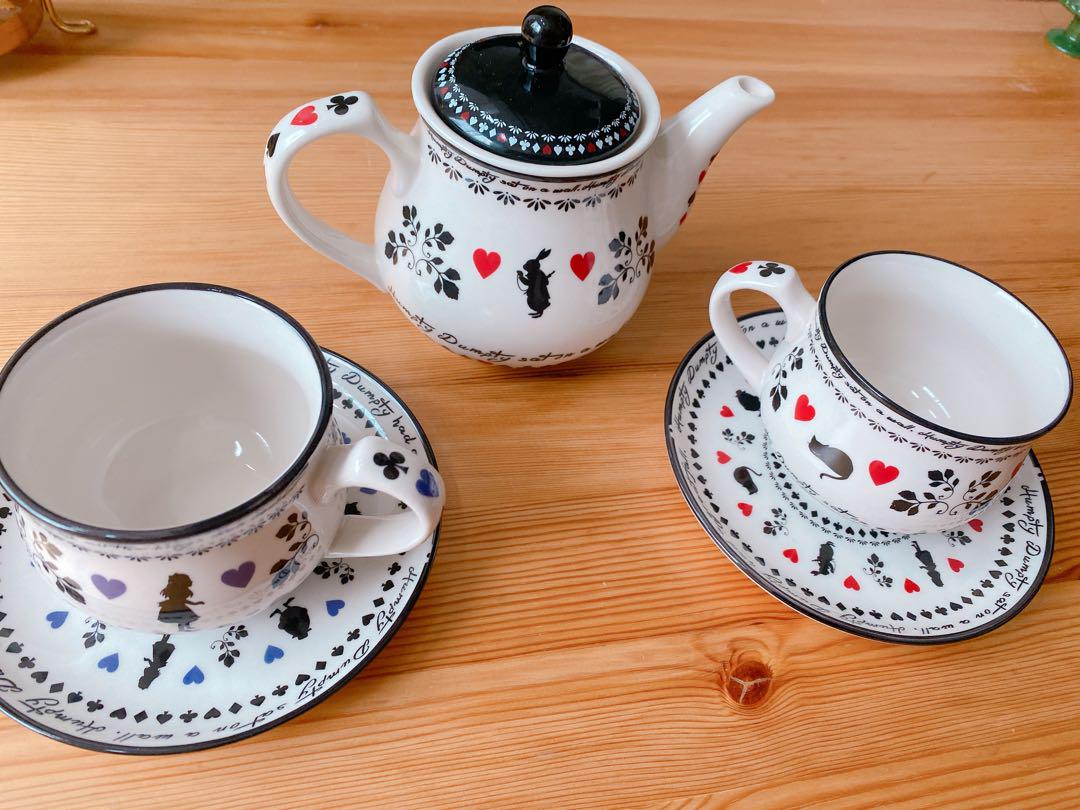 アリスティーカップティーポットお茶会セット