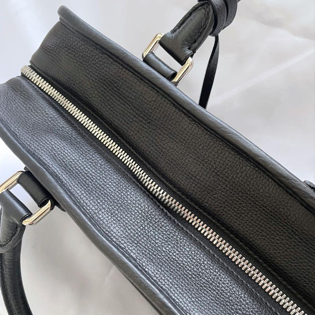 LOEWE ロエベ アマソナ28 ハンドバッグ ブラック 黒　シルバー金具