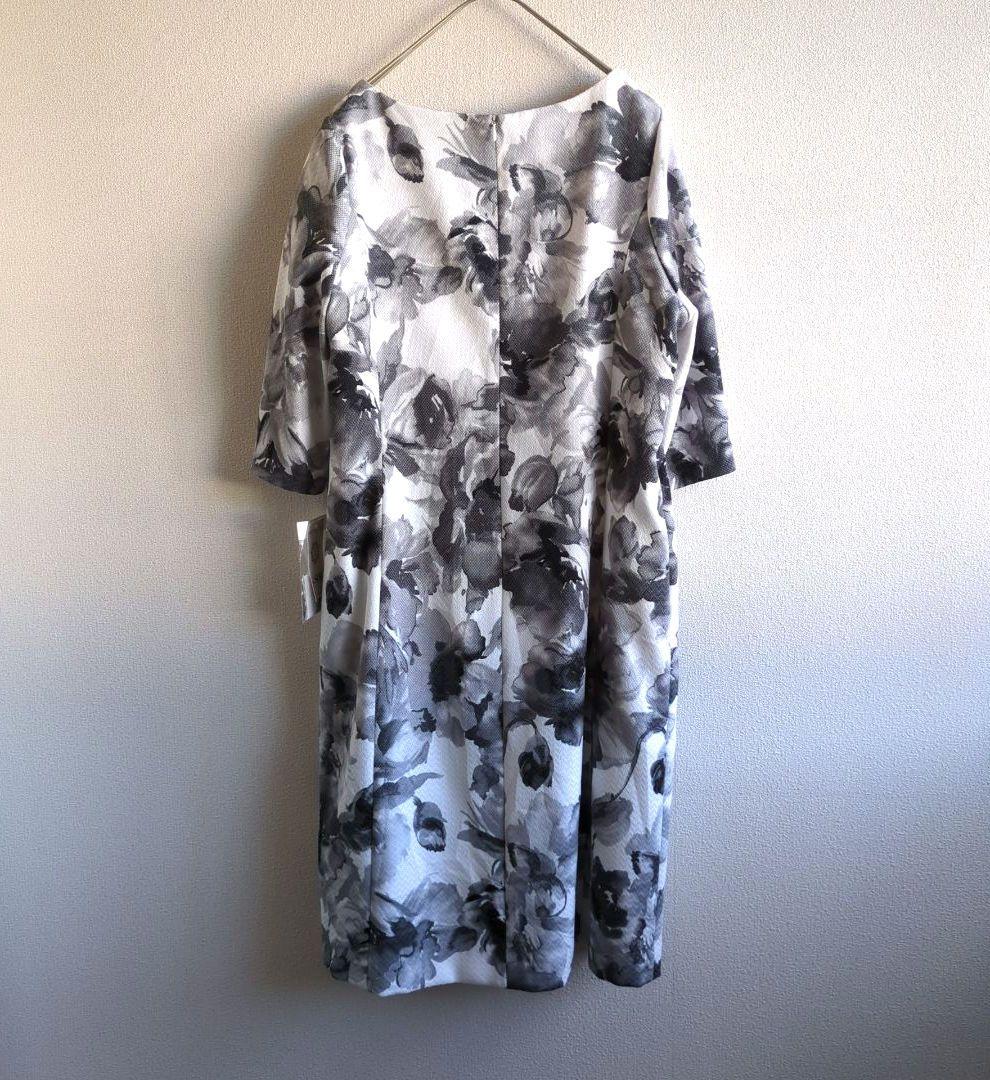 新品　東京ソワール　フラワープリント　フォーマルワンピース mdprevattcaulkingandwaterproofing.com