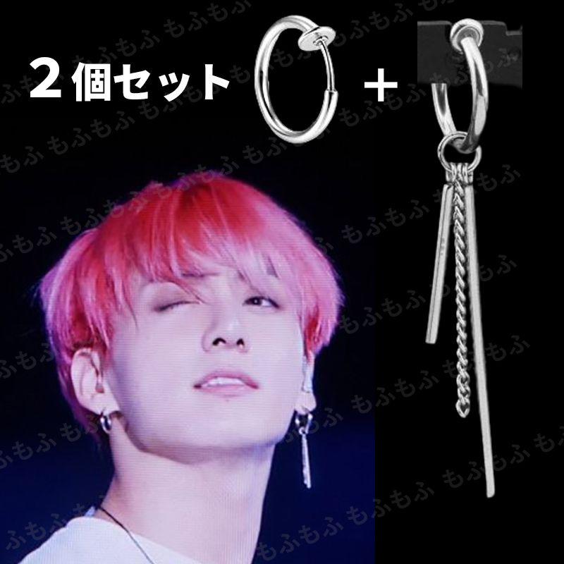 ジョングク ピアス イヤリング 2個 防弾少年団 Bts メンズ レディース メルカリ