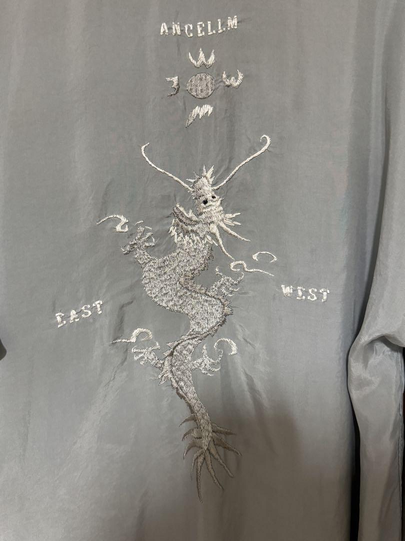 ANCELLM AGING EMBROIDERY SHIRT(SAX)即購入❌